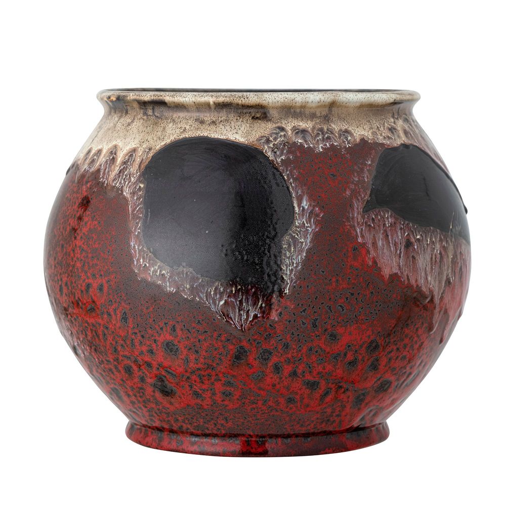 Flower pots - Souha Flowerpot, Red, Stoneware  - BLOOMINGVILLE MULTIBRAND HOUSE