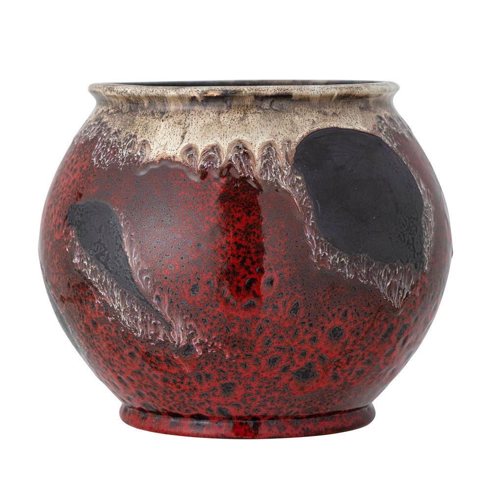 Flower pots - Souha Flowerpot, Red, Stoneware  - BLOOMINGVILLE MULTIBRAND HOUSE