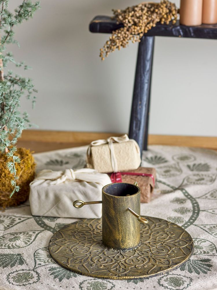 Other Christmas decorations - Kayra Tree Stand, Brass, Cast Iron - BLOOMINGVILLE MULTIBRAND HOUSE