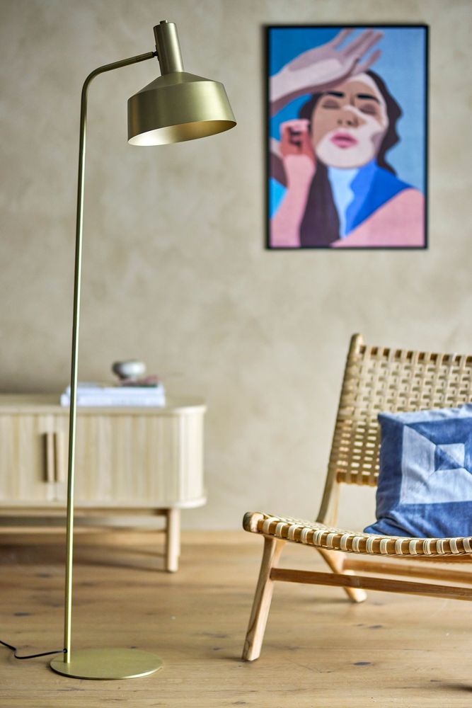 Floor lamps - Lissa Floor Lamp, Brass, Metal  - BLOOMINGVILLE MULTIBRAND HOUSE