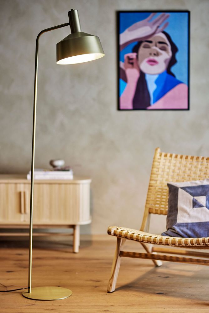 Floor lamps - Lissa Floor Lamp, Brass, Metal  - BLOOMINGVILLE MULTIBRAND HOUSE