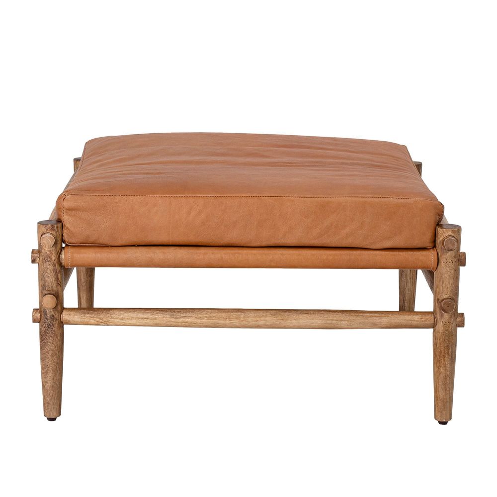 Stools - Aysia Stool, Nature, Leather - BLOOMINGVILLE MULTIBRAND HOUSE