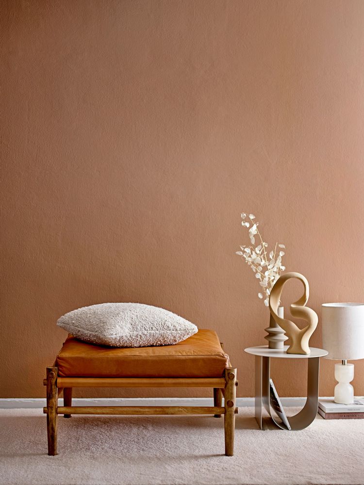Stools - Aysia Stool, Nature, Leather - BLOOMINGVILLE MULTIBRAND HOUSE