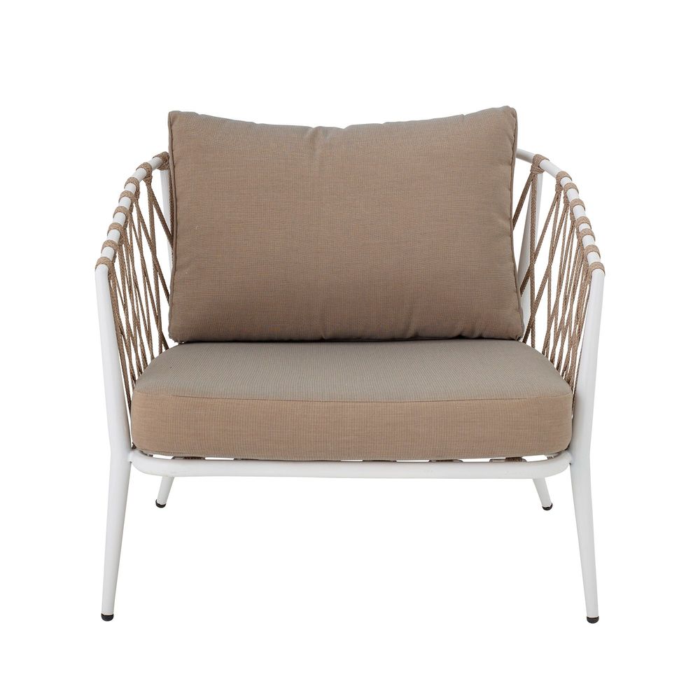 Chaises longues - Cia Chaise de salon, Blanc, Métal  - CREATIVE COLLECTION