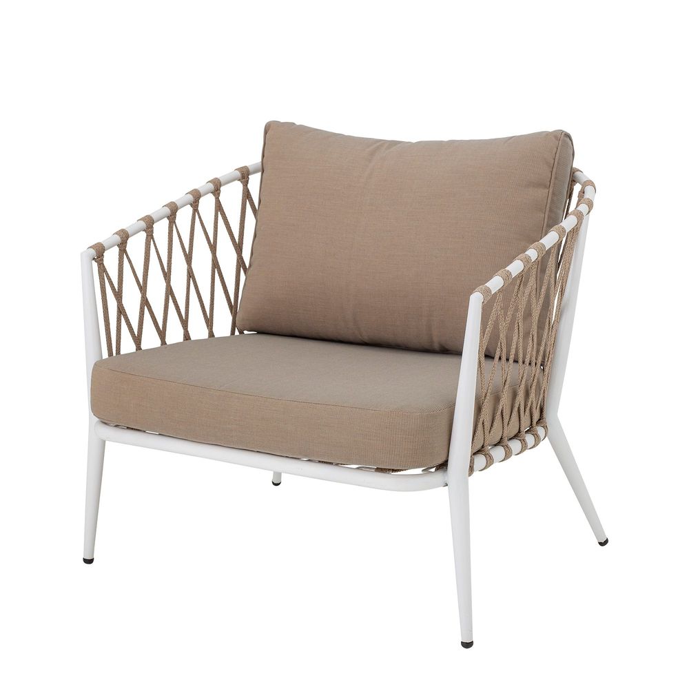 Chaises longues - Cia Chaise de salon, Blanc, Métal  - CREATIVE COLLECTION