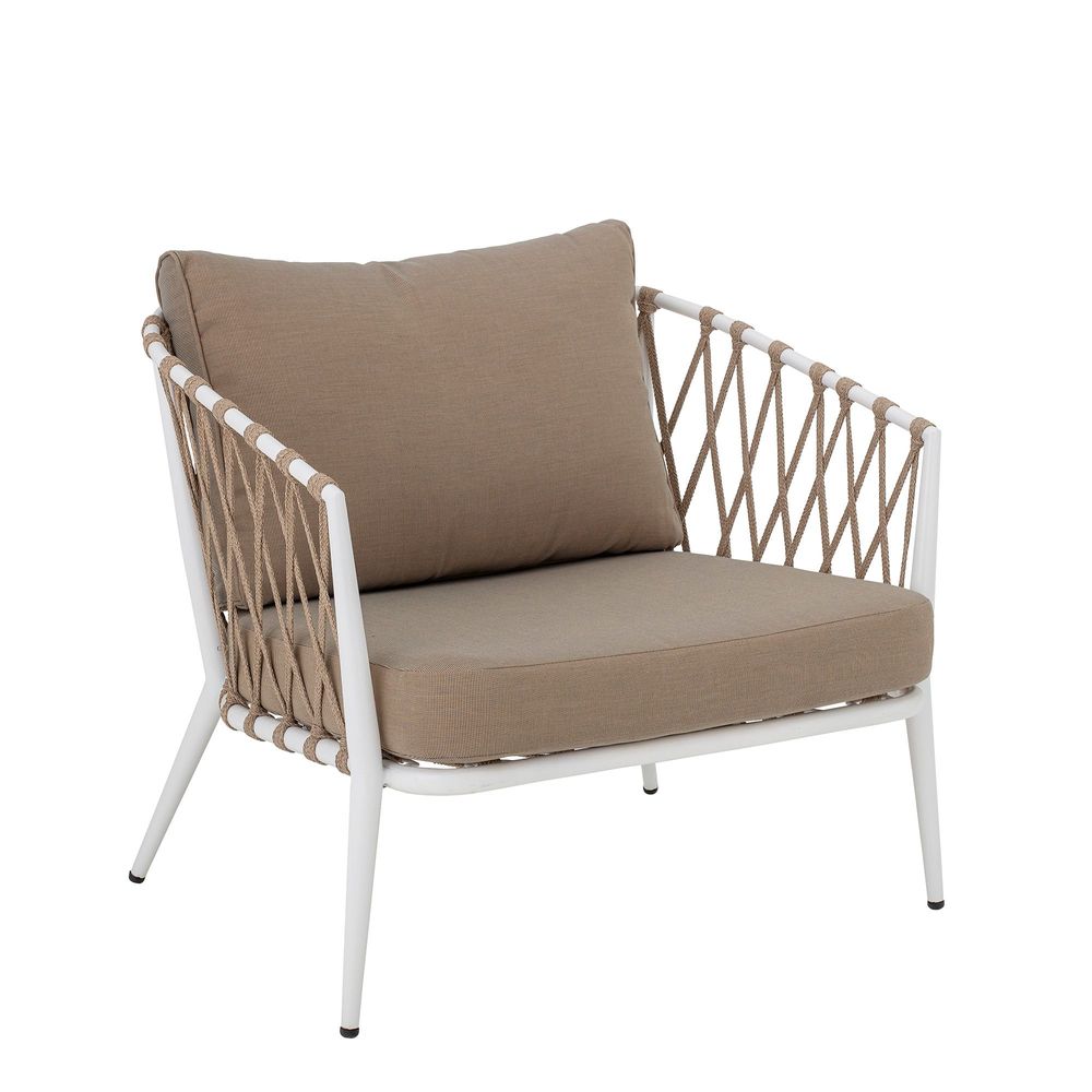 Chaises longues - Cia Chaise de salon, Blanc, Métal  - CREATIVE COLLECTION