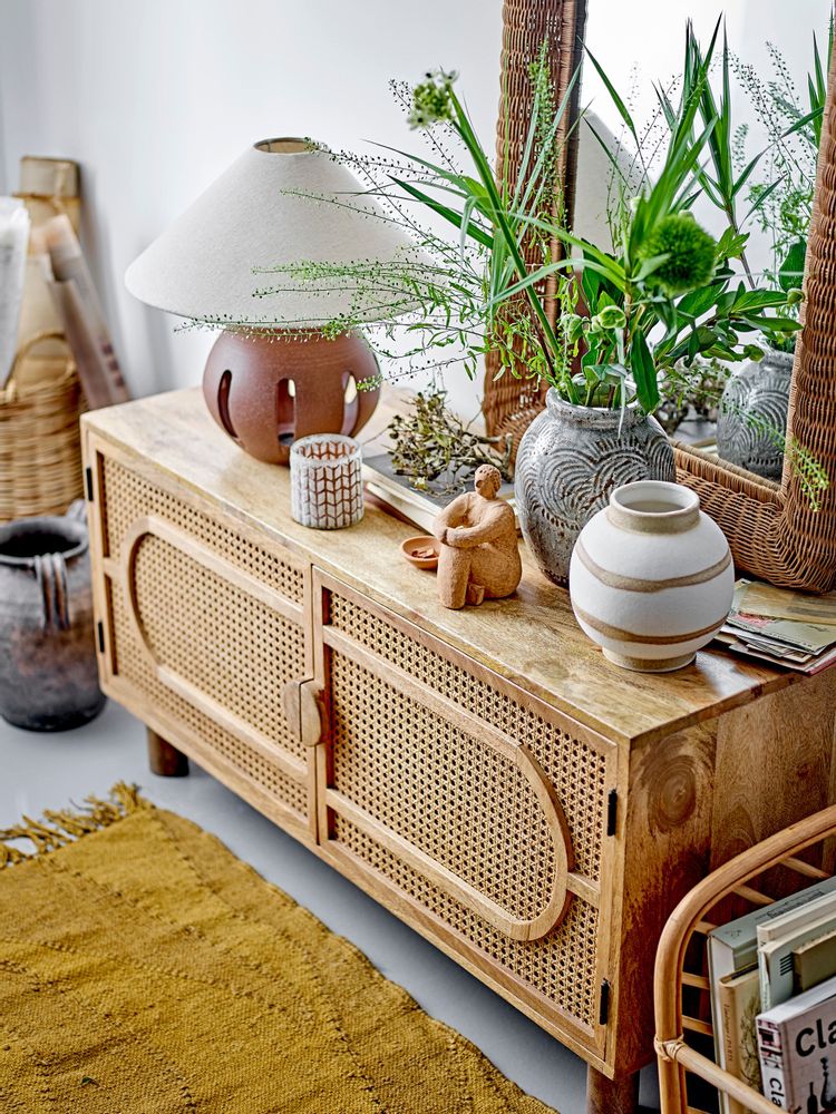 Lampes de table - Liana Lampe de table, Marron, Grès - BLOOMINGVILLE MULTIBRAND HOUSE