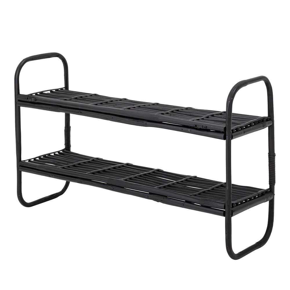 Shelves - Zigge Shelf, Black, Cane  - BLOOMINGVILLE MULTIBRAND HOUSE