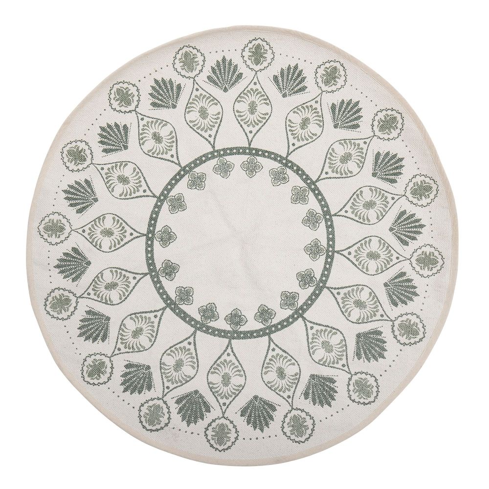 Tapis - Marian Tapis arbre, Verte, Coton - BLOOMINGVILLE MULTIBRAND HOUSE