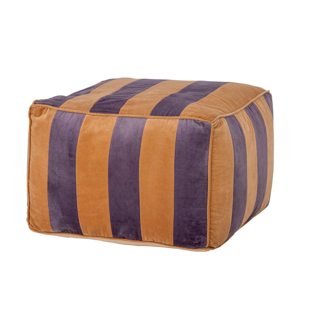 Ottomans - Walder Pouf, Purple, Cotton  - BLOOMINGVILLE MULTIBRAND HOUSE