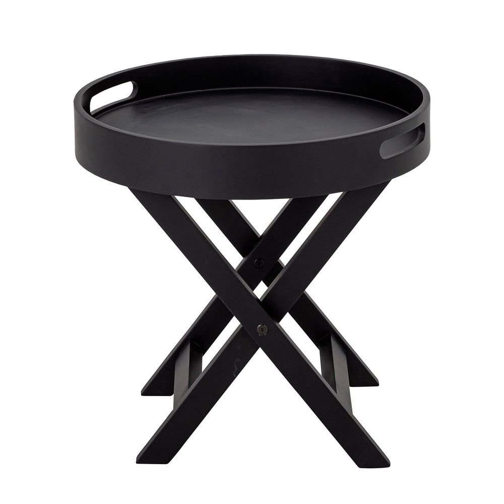 Autres tables - Freya Plateau de table, Noir, Bois d'hévéa - BLOOMINGVILLE MULTIBRAND HOUSE