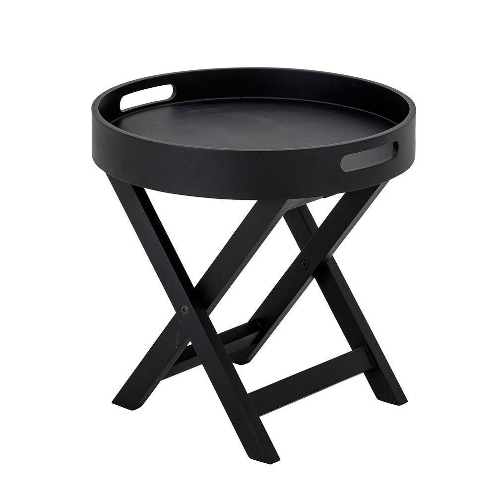 Autres tables - Freya Plateau de table, Noir, Bois d'hévéa - BLOOMINGVILLE MULTIBRAND HOUSE