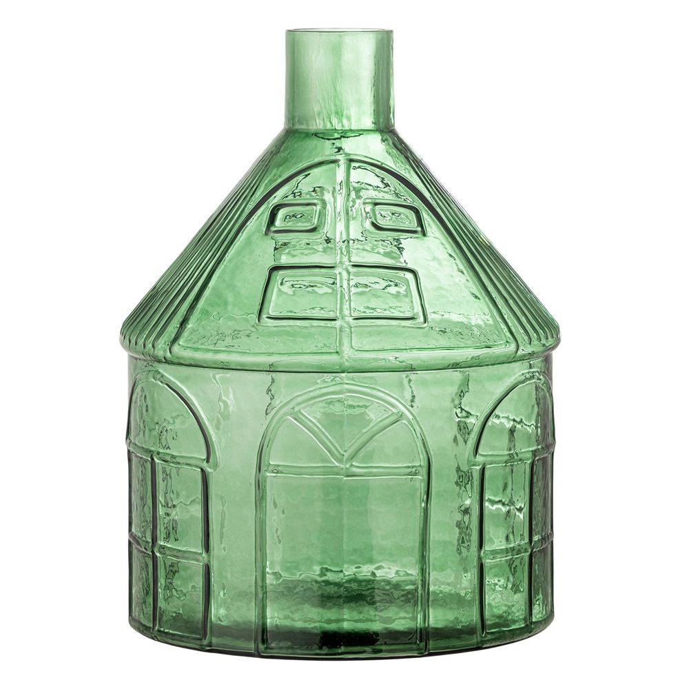 Vases - Kamila Vase, Verte, Verre recyclé - BLOOMINGVILLE MULTIBRAND HOUSE