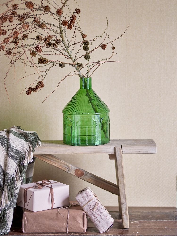 Vases - Kamila Vase, Verte, Verre recyclé - BLOOMINGVILLE MULTIBRAND HOUSE
