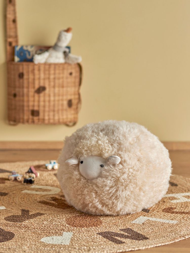 Toys - Rubert Soft toy, Nature, Lambskin - BLOOMINGVILLE MINI