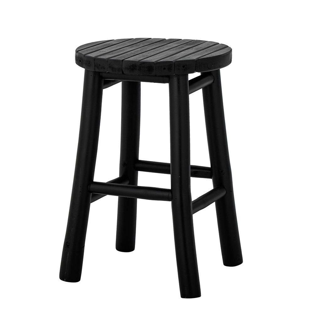 Stools - Bilbo Stool, Black, Bamboo - BLOOMINGVILLE MULTIBRAND HOUSE