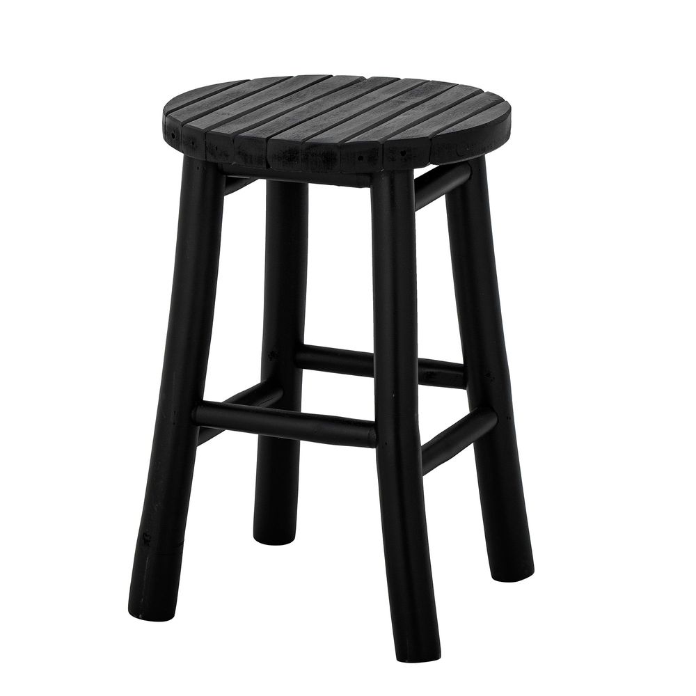 Stools - Bilbo Stool, Black, Bamboo - BLOOMINGVILLE MULTIBRAND HOUSE