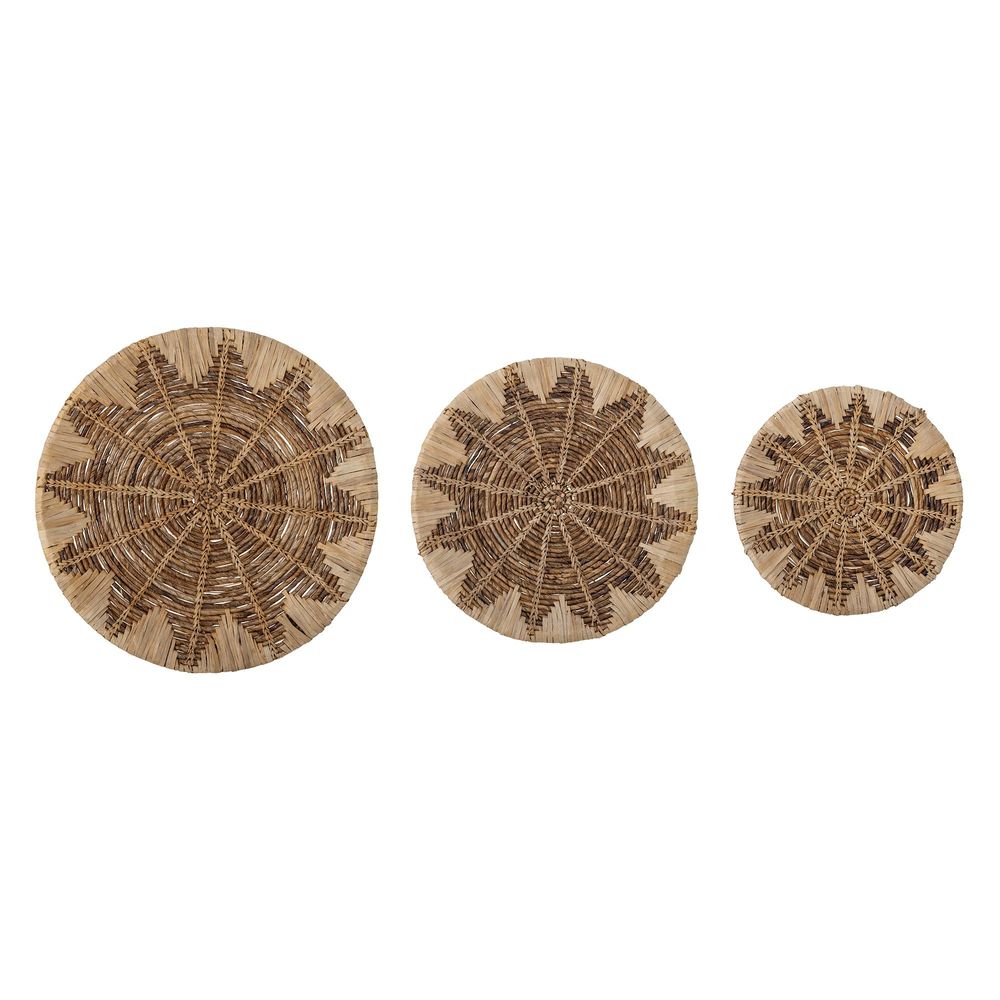Other wall decoration - Sonna Wall Decor, Brown, Banana Leaf Set of 3 - BLOOMINGVILLE MULTIBRAND HOUSE