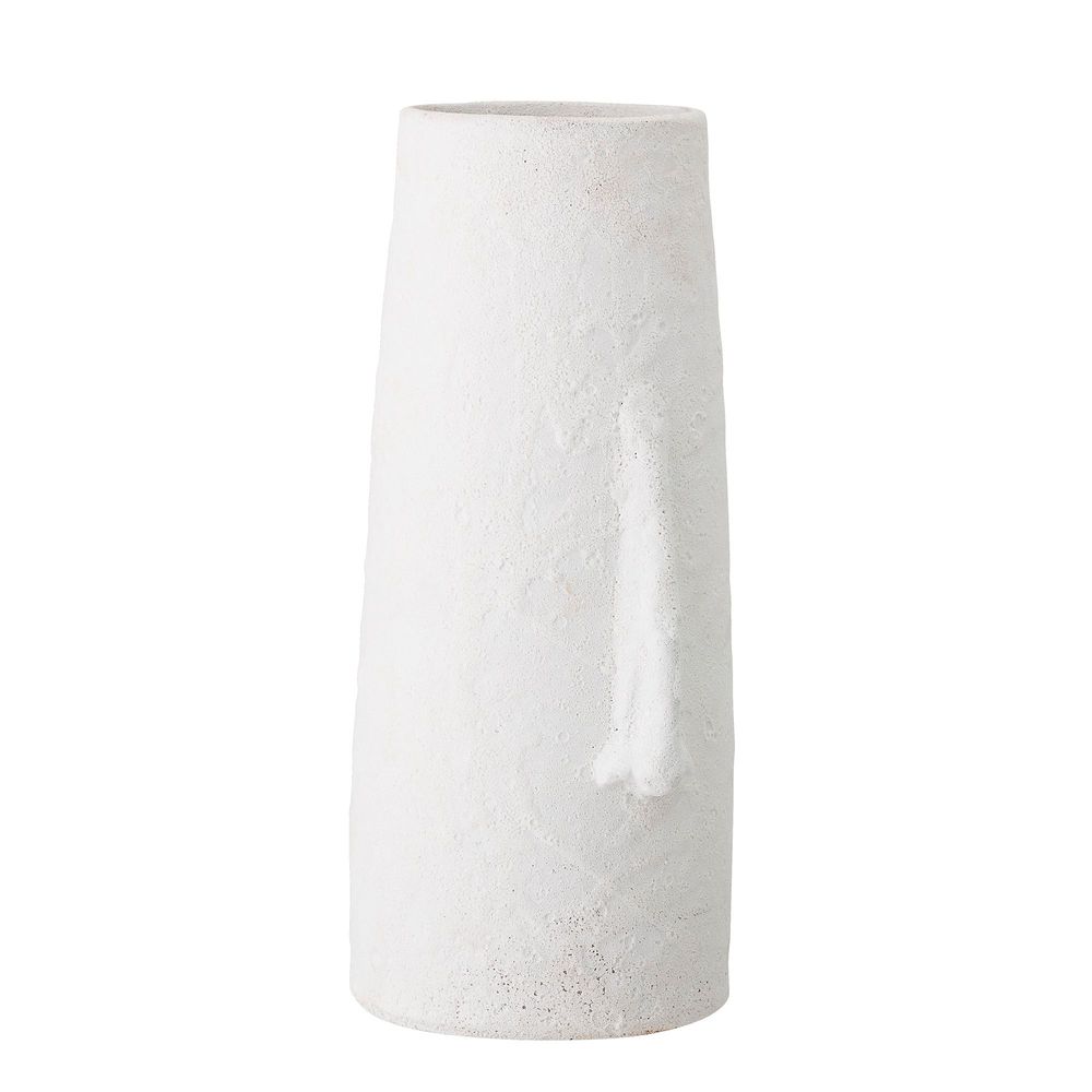 Vases - Berican Deco Vase, White, Terracotta - BLOOMINGVILLE MULTIBRAND HOUSE