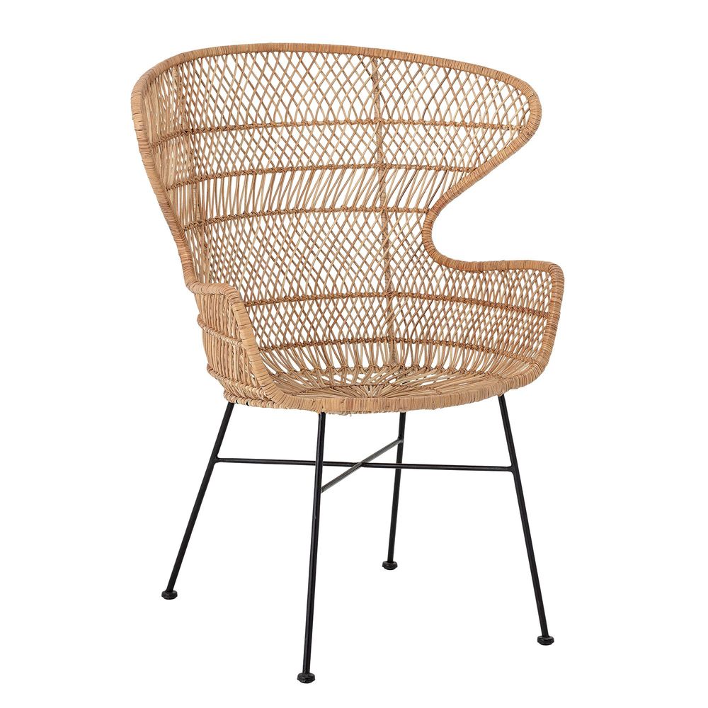Lounge chairs - Oudon Lounge Chair, Nature, Rattan - BLOOMINGVILLE MULTIBRAND HOUSE