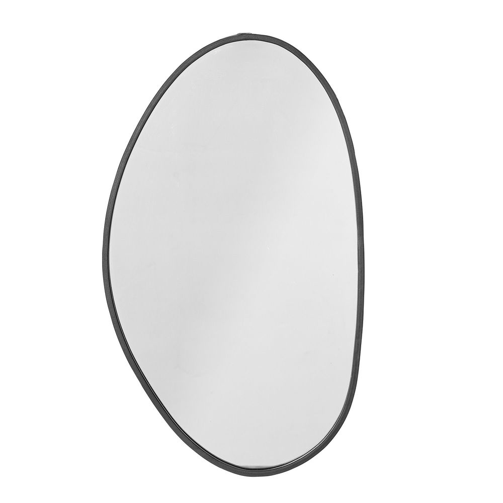 Mirrors - Faun Wall Mirror, Black, Iron - CREATIVE COLLECTION