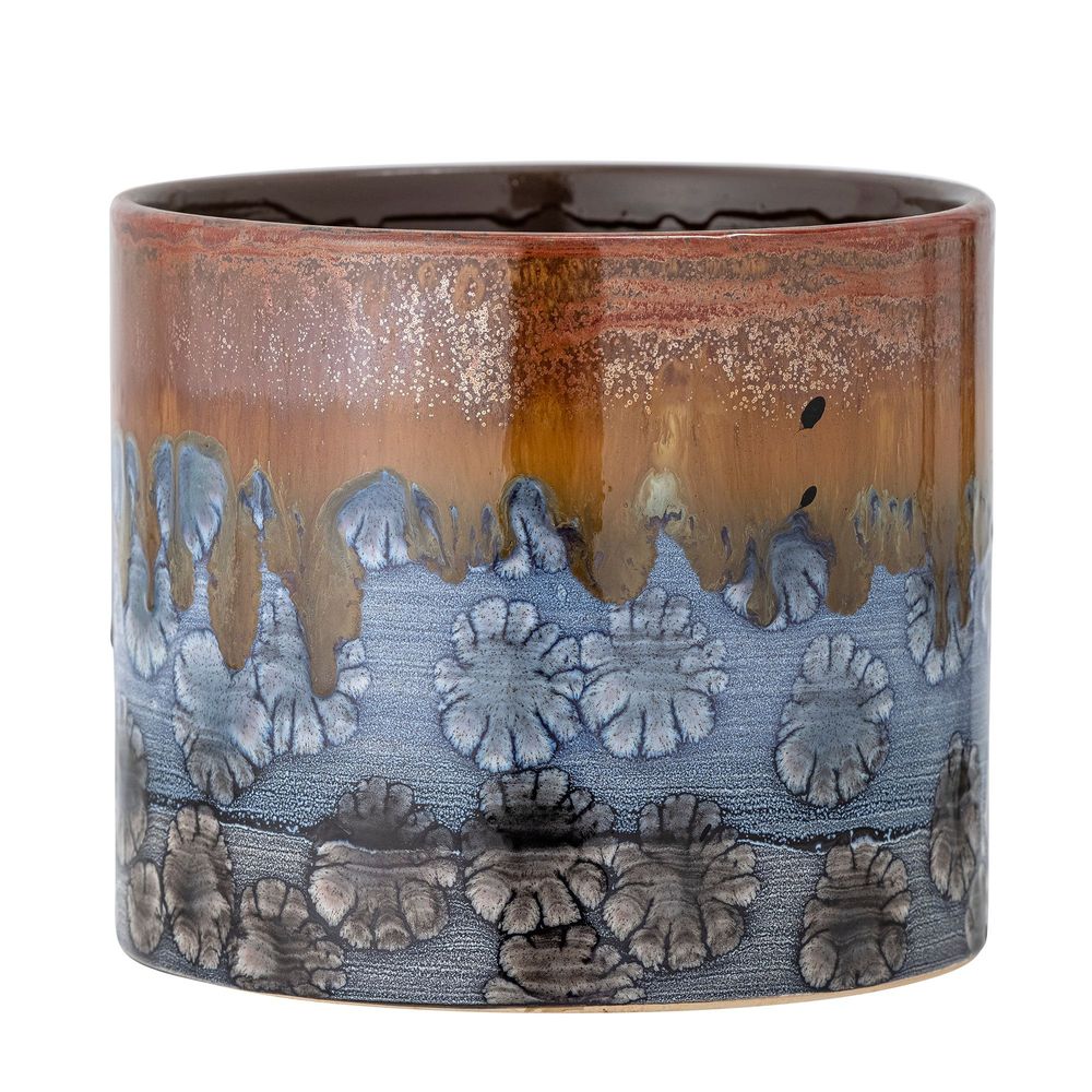 Flower pots - Ina Flowerpot, Blue, Stoneware - CREATIVE COLLECTION