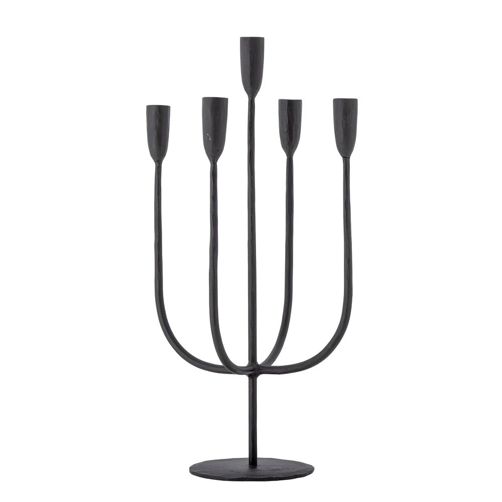 Bougeoirs et photophores - Izma Bougeoir, Noir, Métal - BLOOMINGVILLE MULTIBRAND HOUSE