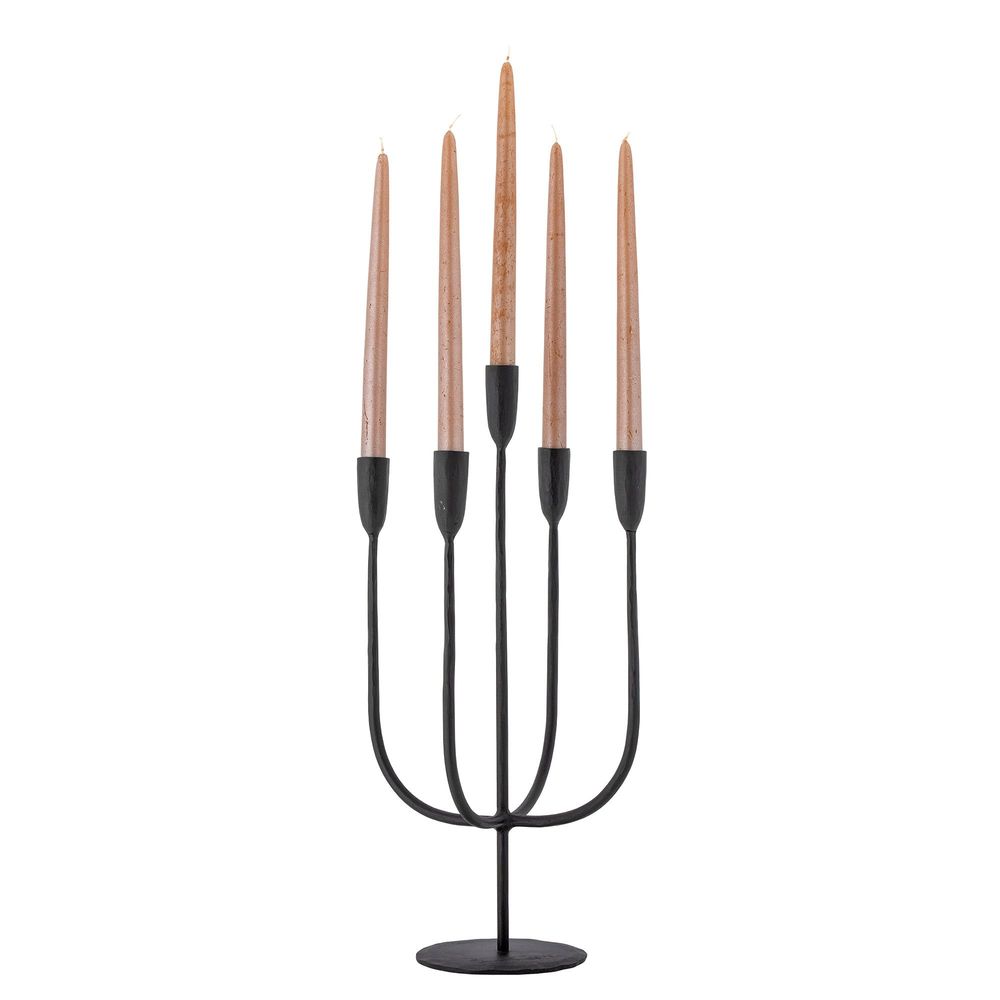 Bougeoirs et photophores - Izma Bougeoir, Noir, Métal - BLOOMINGVILLE MULTIBRAND HOUSE