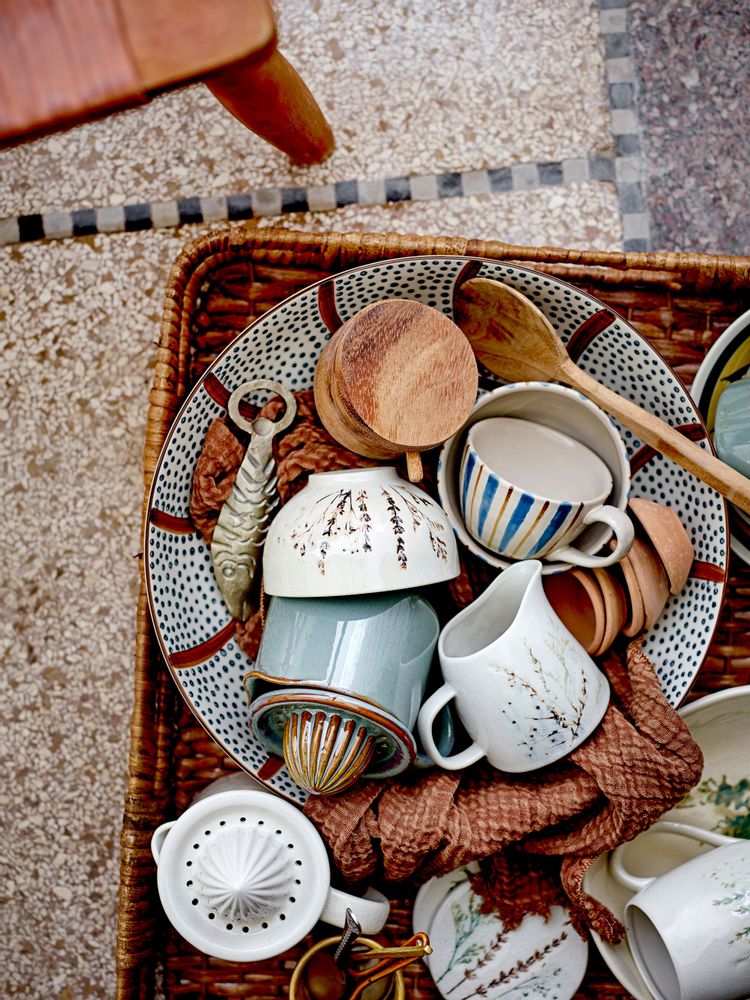 Assiettes au quotidien - Bea Ensemble de Vaiselle, Nature, Grès Set of 4x3 Items - BLOOMINGVILLE MULTIBRAND HOUSE