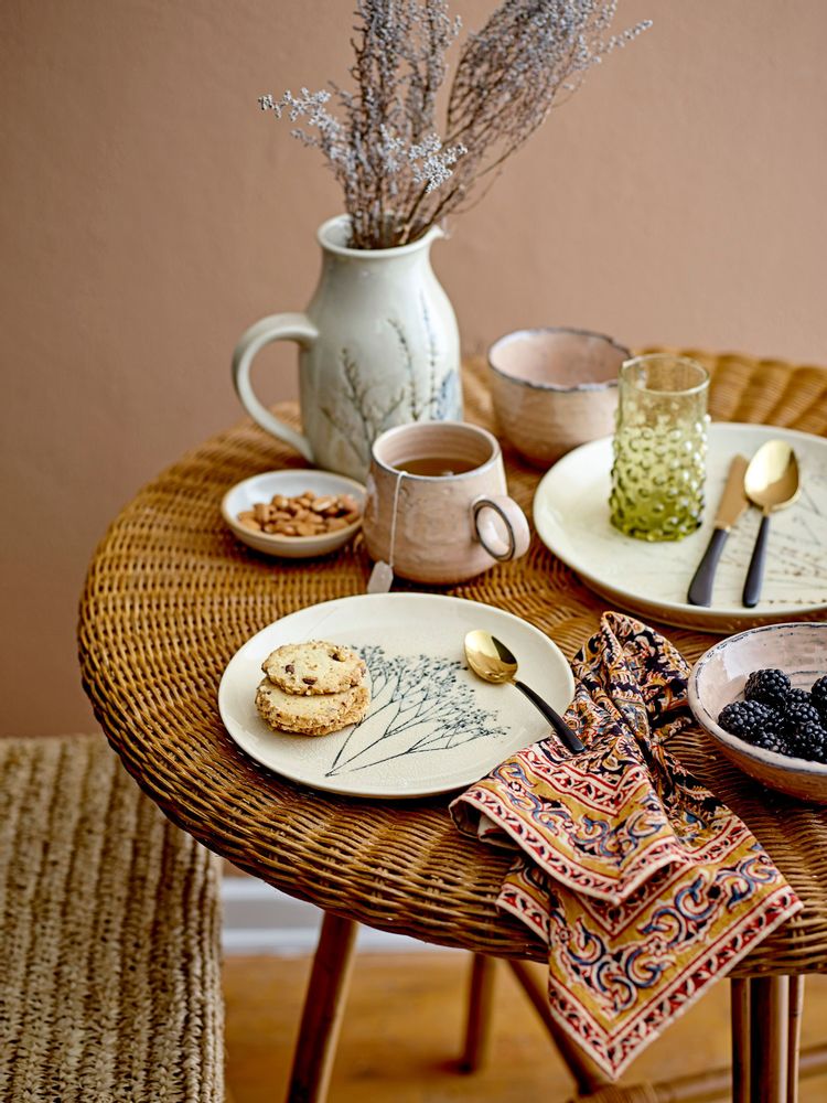 Assiettes au quotidien - Bea Ensemble de Vaiselle, Nature, Grès Set of 4x3 Items - BLOOMINGVILLE MULTIBRAND HOUSE