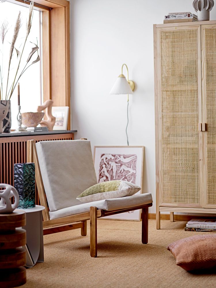 Chaises longues - Gani Chaise de salon, Nature, Acacia - BLOOMINGVILLE MULTIBRAND HOUSE
