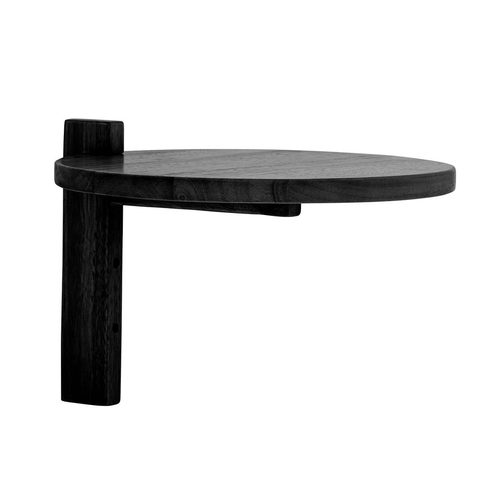 Etagères - Manu Tablette, Noir, Bois d'hévéa - BLOOMINGVILLE MULTIBRAND HOUSE