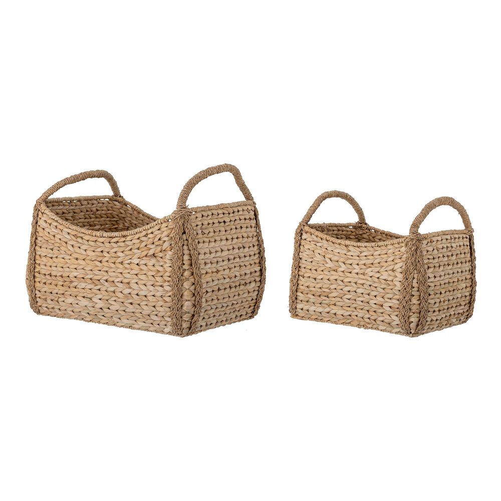 Paniers - Selma Panier, Nature, Herbe de Bankuan Set of 2 - BLOOMINGVILLE MULTIBRAND HOUSE