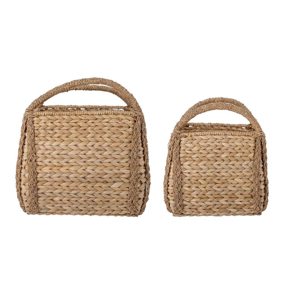 Paniers - Selma Panier, Nature, Herbe de Bankuan Set of 2 - BLOOMINGVILLE MULTIBRAND HOUSE