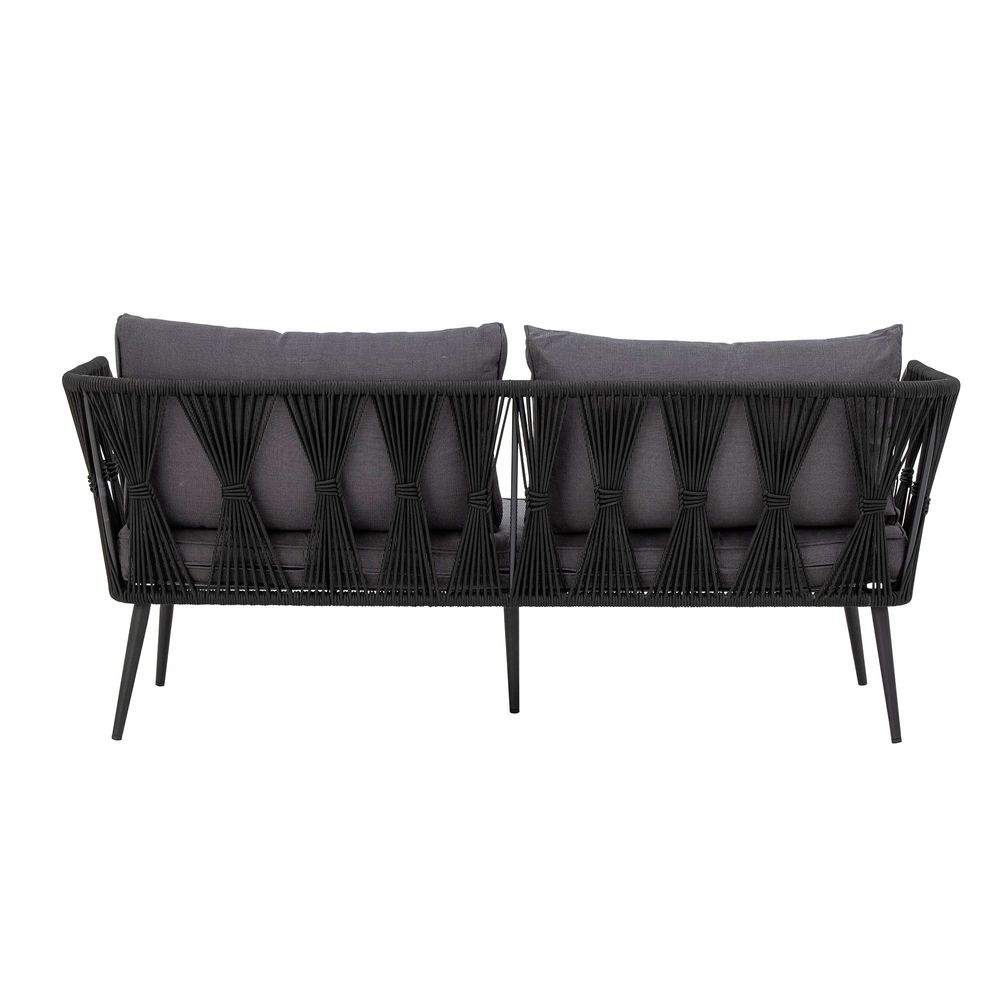 Sofas - Pavone Fire-resistant Sofa, Black, Metal  - BLOOMINGVILLE MULTIBRAND HOUSE