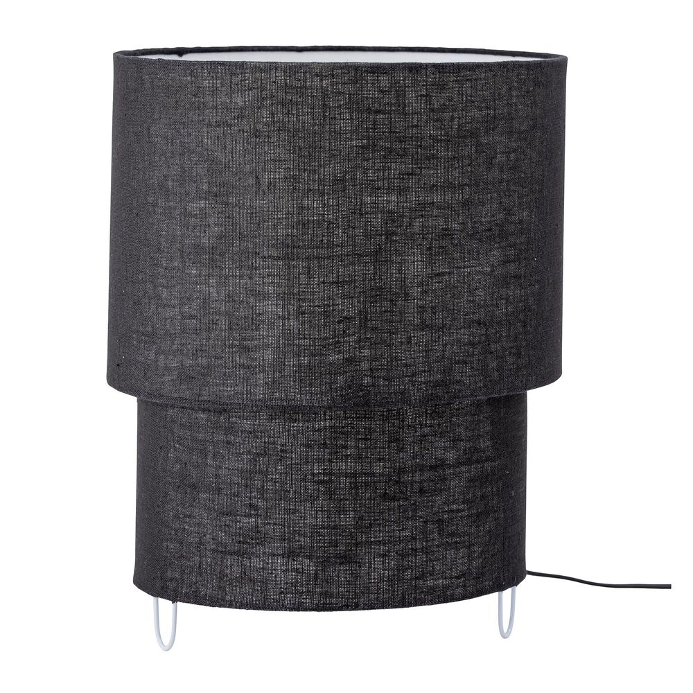 Table lamps - Zalt Table lamp, Black, Linen - BLOOMINGVILLE MULTIBRAND HOUSE