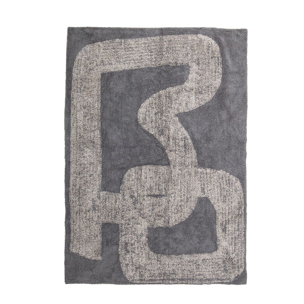 Tapis - Addo Tapis, Gris, Coton  - BLOOMINGVILLE MULTIBRAND HOUSE