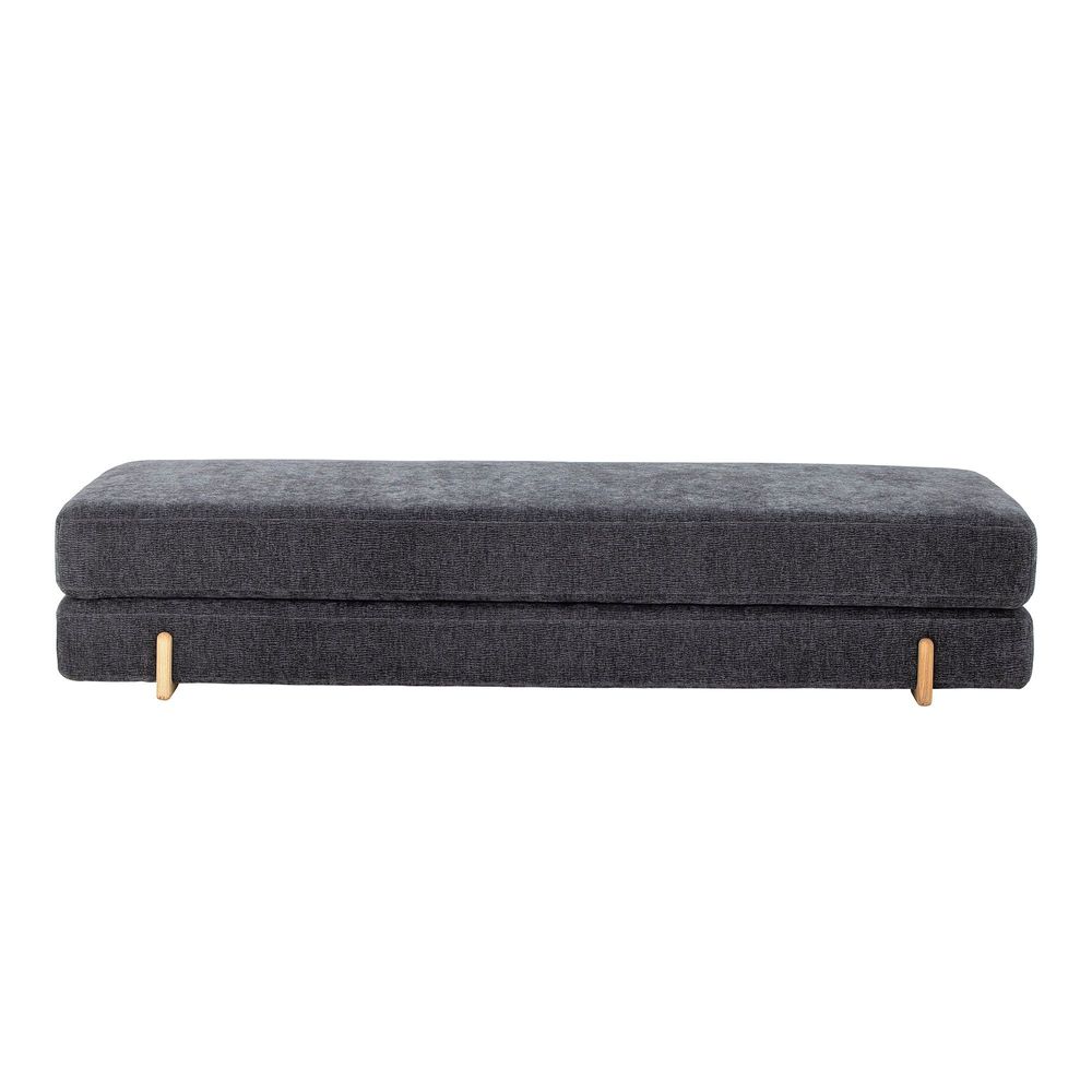 Lits - Groove Méridienne, Gris, Polyester  - BLOOMINGVILLE MULTIBRAND HOUSE