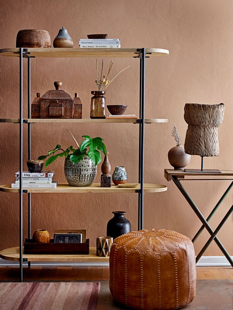 Flower pots - Bernard Deco Flowerpot, Brown, Reclaimed Wood Set of 2 - CREATIVE COLLECTION