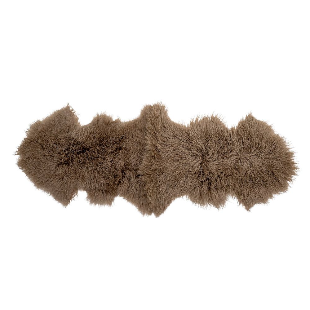 Tissus - Abo Peau, Marron, Lambskin Tibetian - BLOOMINGVILLE MULTIBRAND HOUSE