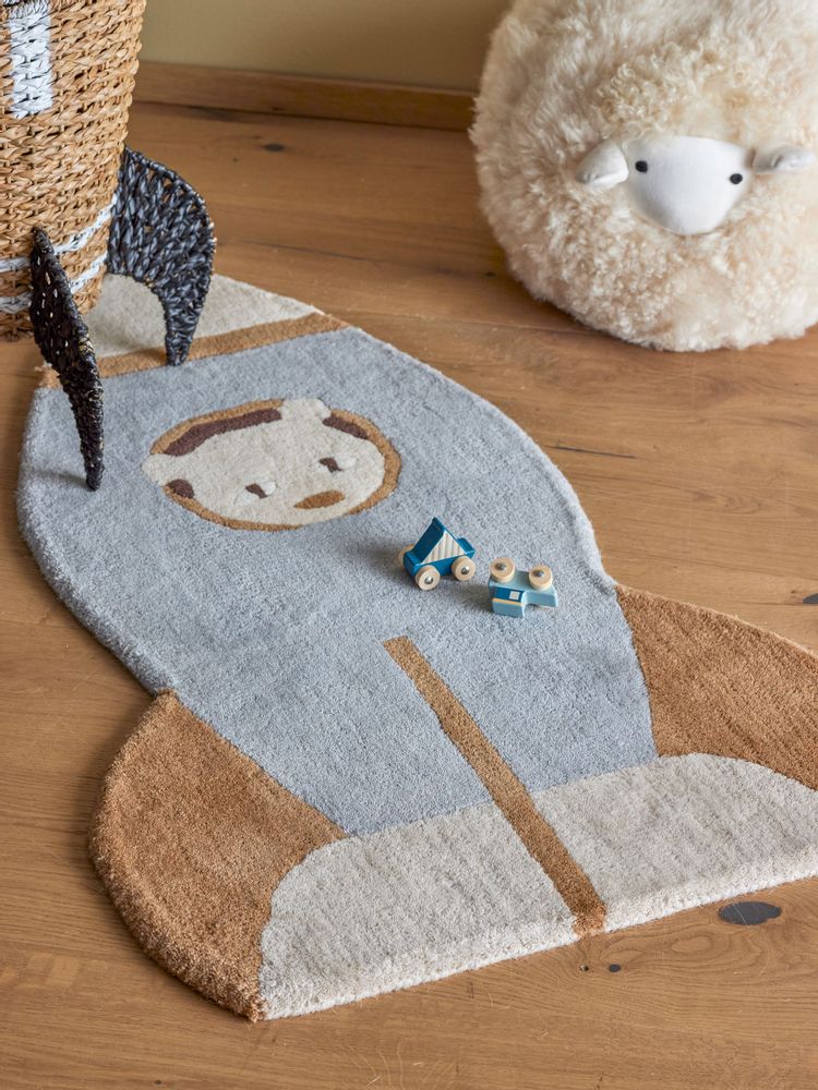 Tapis - Space Tapis, Blue, Laine  - BLOOMINGVILLE MINI