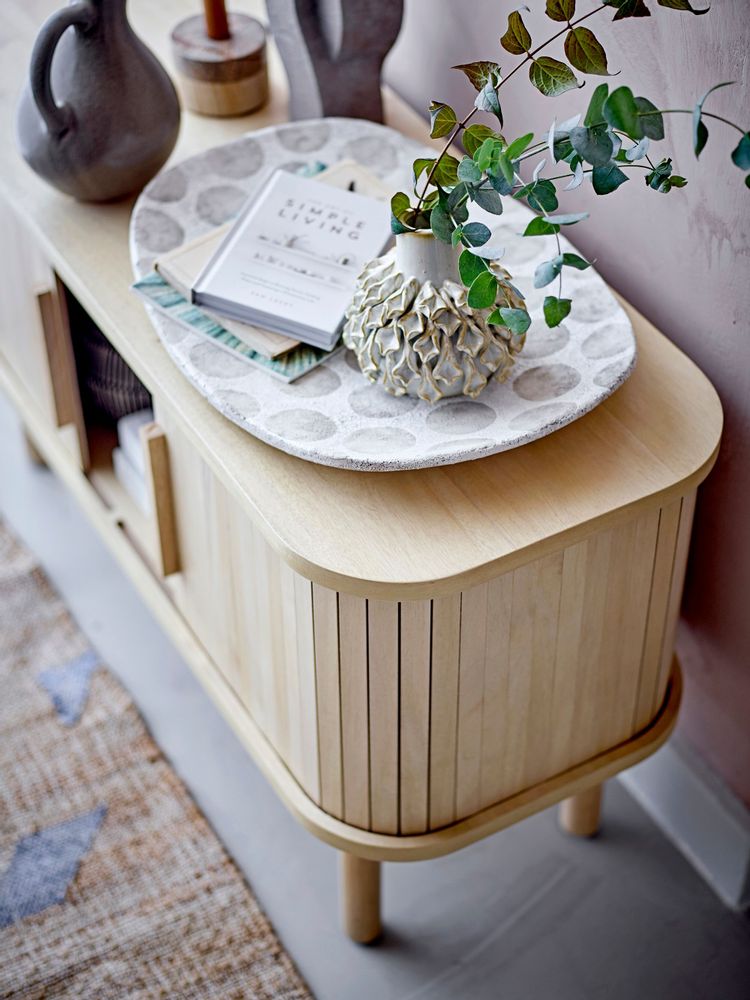 Sideboards - Lex Cabinet, Nature, Rubberwood  - BLOOMINGVILLE MULTIBRAND HOUSE