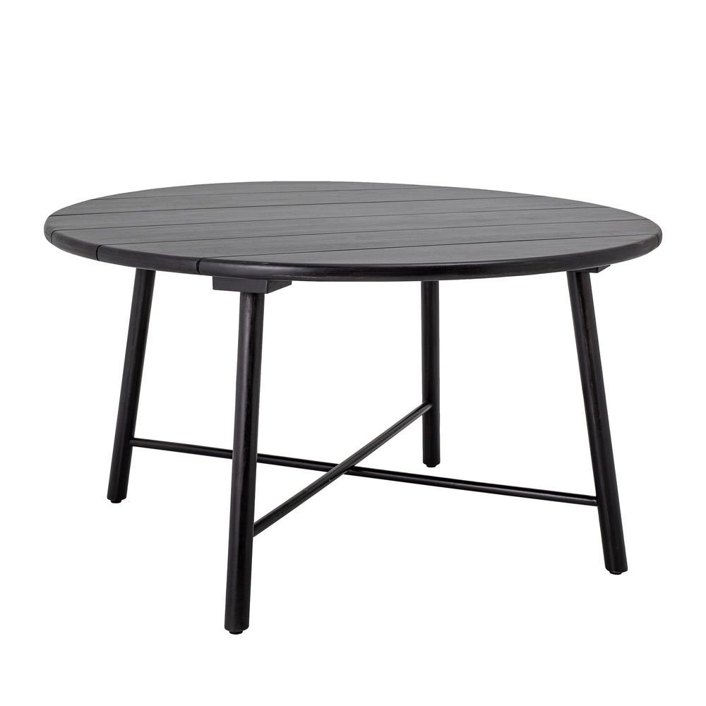 Tables Salle à Manger - Lope Table de salle à manger, Noir, Acacia  - CREATIVE COLLECTION