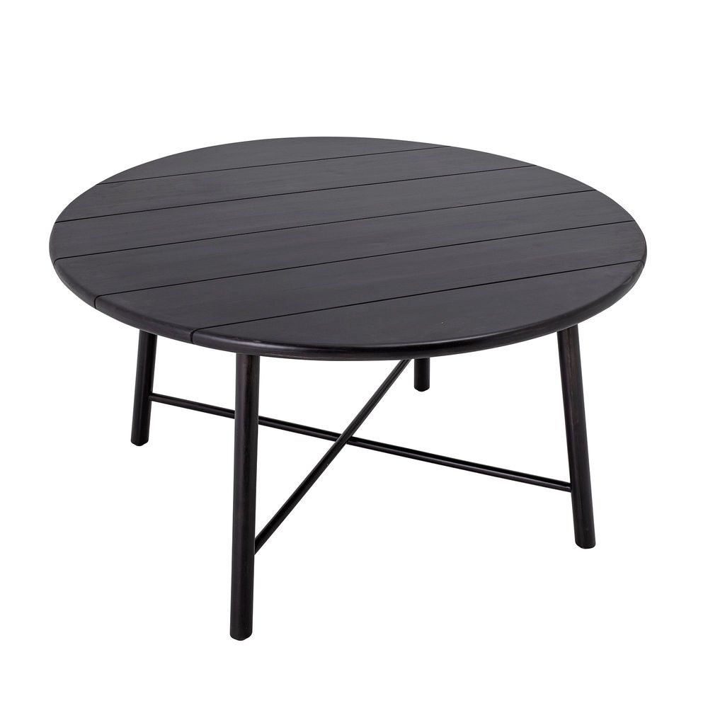 Tables Salle à Manger - Lope Table de salle à manger, Noir, Acacia  - CREATIVE COLLECTION