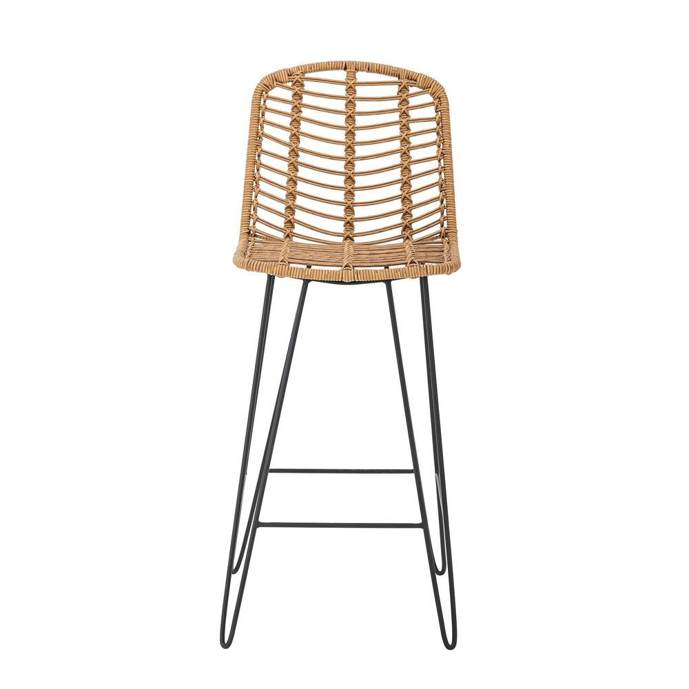 Chaises - Vargas Chaise de bar, Nature, Polyrattan - BLOOMINGVILLE