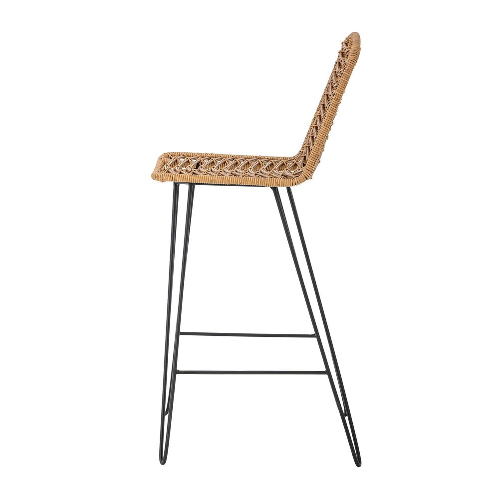 Chaises - Vargas Chaise de bar, Nature, Polyrattan - BLOOMINGVILLE