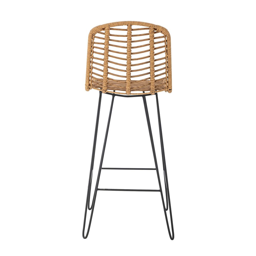Chaises - Vargas Chaise de bar, Nature, Polyrattan - BLOOMINGVILLE
