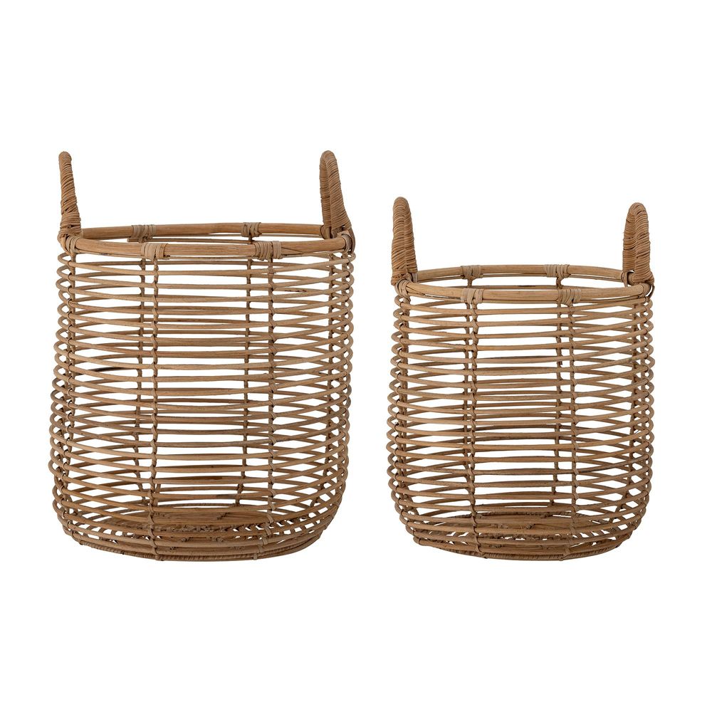 Paniers - Lyng Panier, Nature, Rotin Set of 2 - BLOOMINGVILLE MULTIBRAND HOUSE