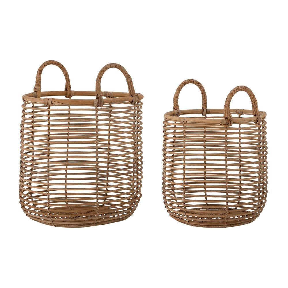 Paniers - Lyng Panier, Nature, Rotin Set of 2 - BLOOMINGVILLE MULTIBRAND HOUSE