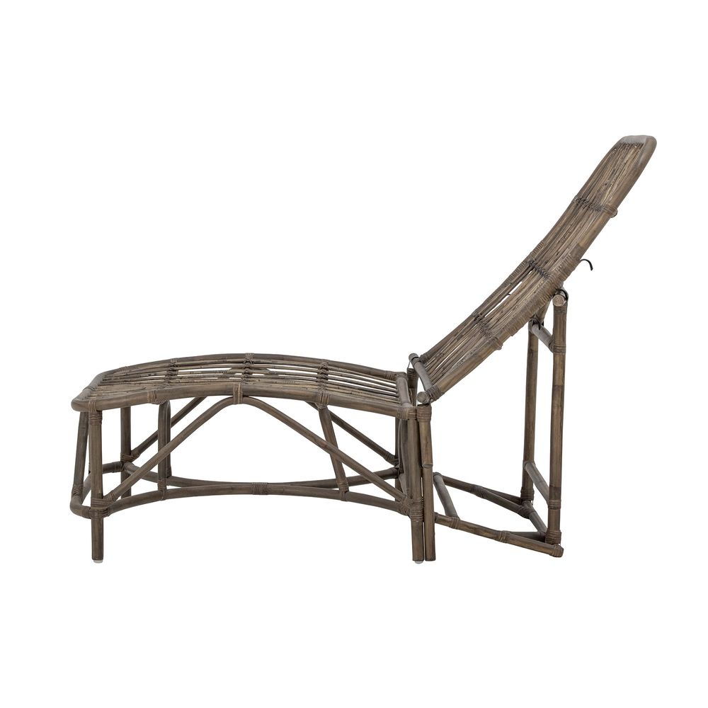 Lounge chairs - Dione Deck Chair, Brown, Rattan - BLOOMINGVILLE MULTIBRAND HOUSE